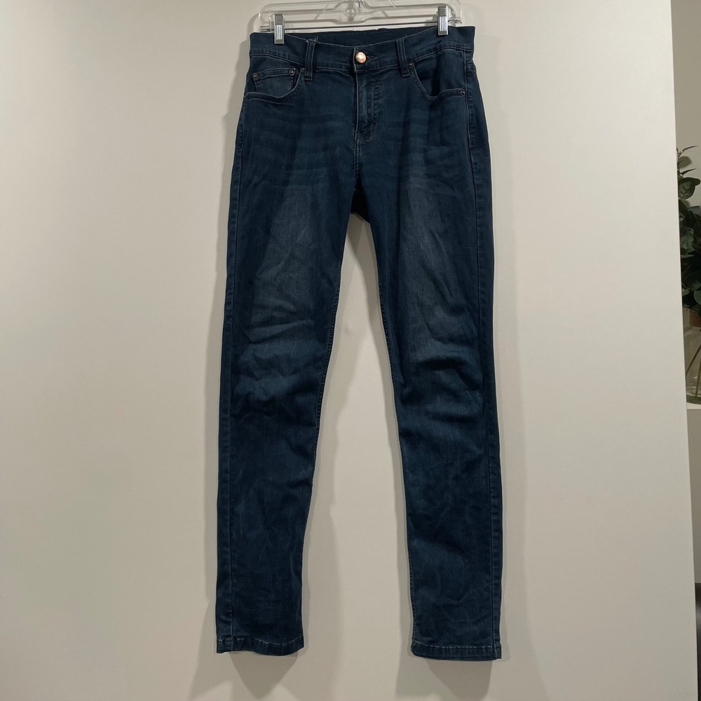 Mugsy Jeans Fultons Mens 31x32 Dark Wash Slim Tapered Stretch Denim Blue‎